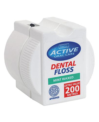 Beauty Formulas Active Oral Care Nić dentystyczna miętowa woskowana - 200 m - cena, opinie, stosowanie zdjęcie
