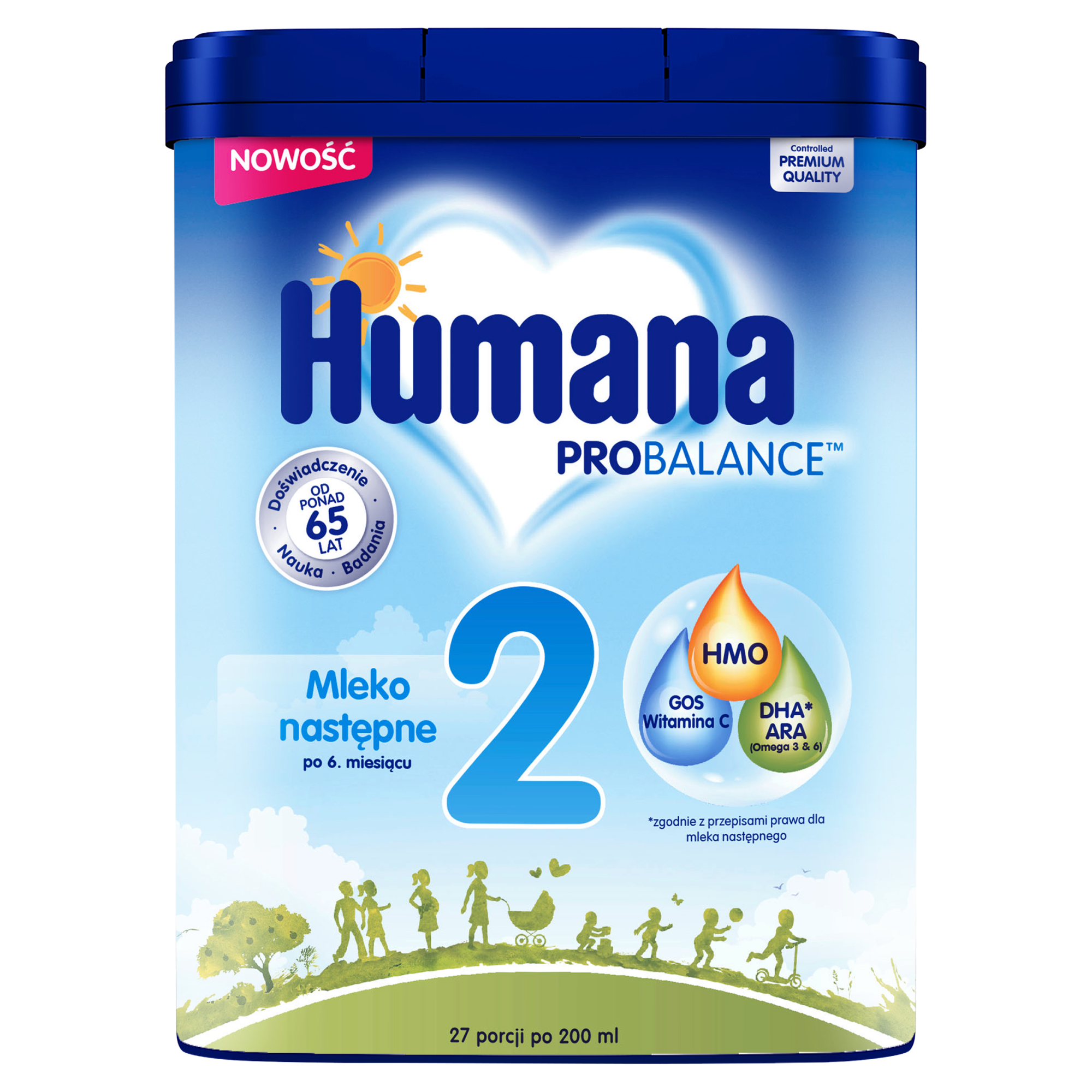 Humana 2 mleko modyfikowane następne dla dzieci 6m+ 750 g zdjęcie