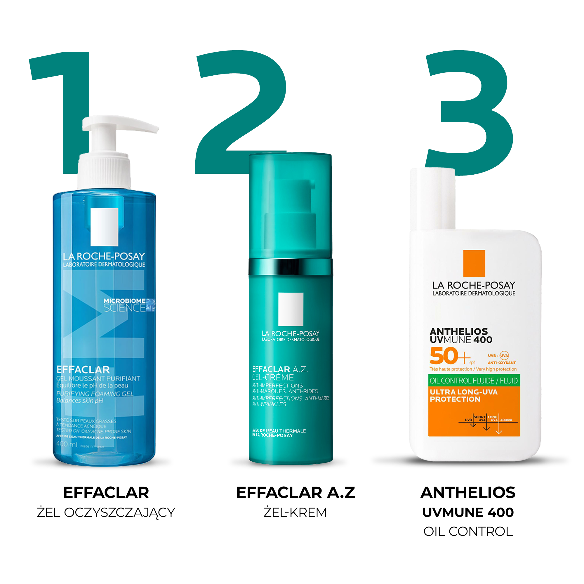 La Roche-Posay Effaclar a.z., Krem-żel dla skóry skłonnej do trądziku, 40 ml