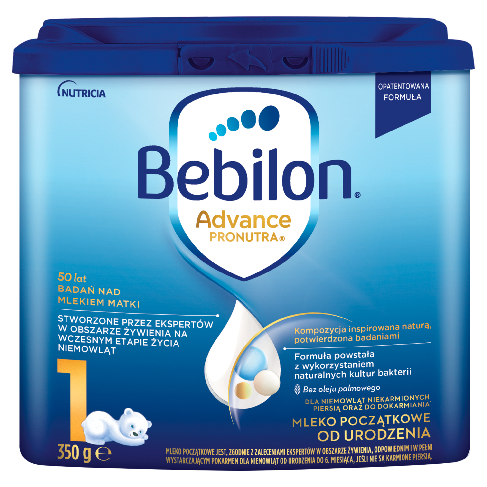 Bebilon 1 Pronutra Advance mleko początkowe od urodzenia 350 g zdjęcie