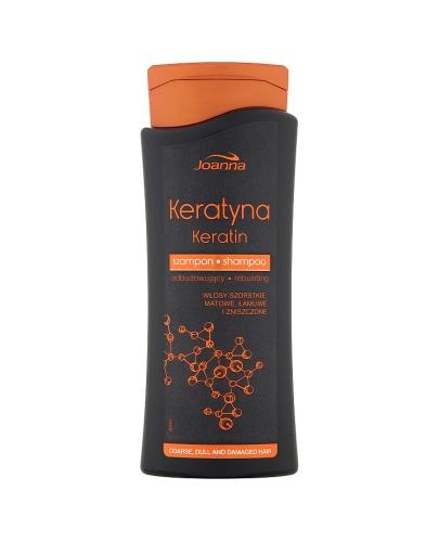 Joanna Keratyna Szampon odbudowujący - 400 ml Do włosów szorstkich i zniszczonych - cena, opinie, stosowanie  zdjęcie
