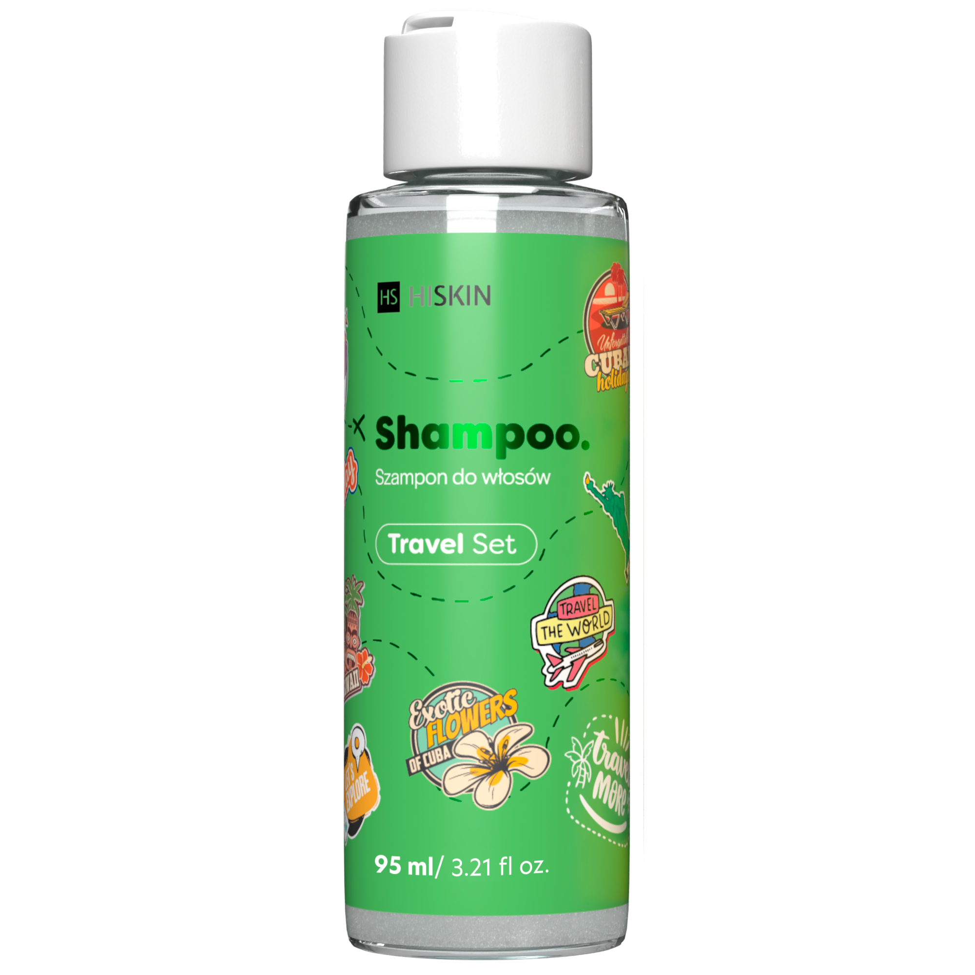 Hiskin Travel  Szampon do włosów kolorowy, 95 ml zdjęcie