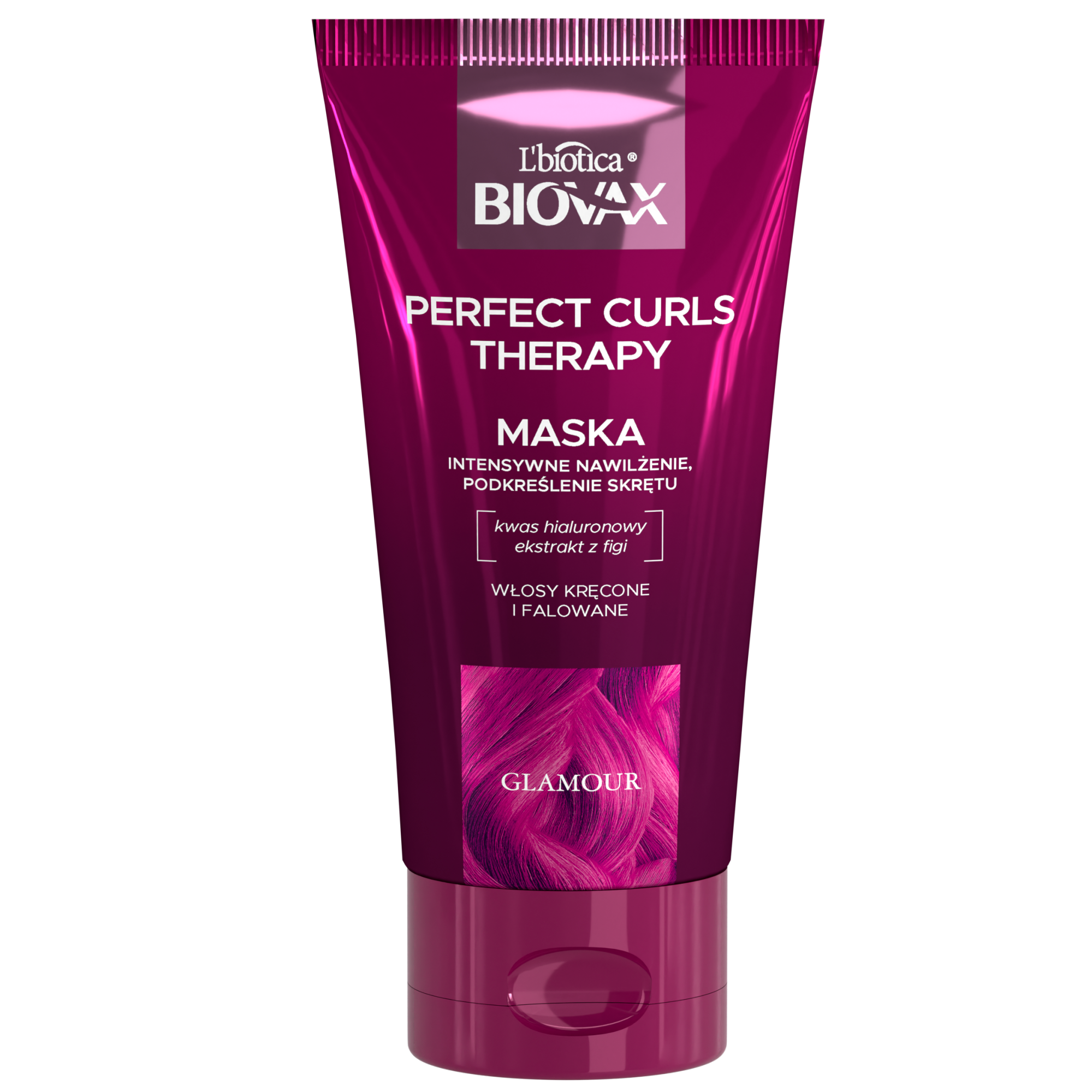 L'biotica Biovax Glamour  Perfect Curls Therapy Maska intensywnie nawilżająca, 150 ml zdjęcie