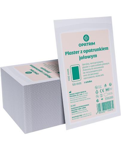 Opatrim Plaster z opatrunkiem jałowym 100 x 60 mm, 1 sztuka zdjęcie