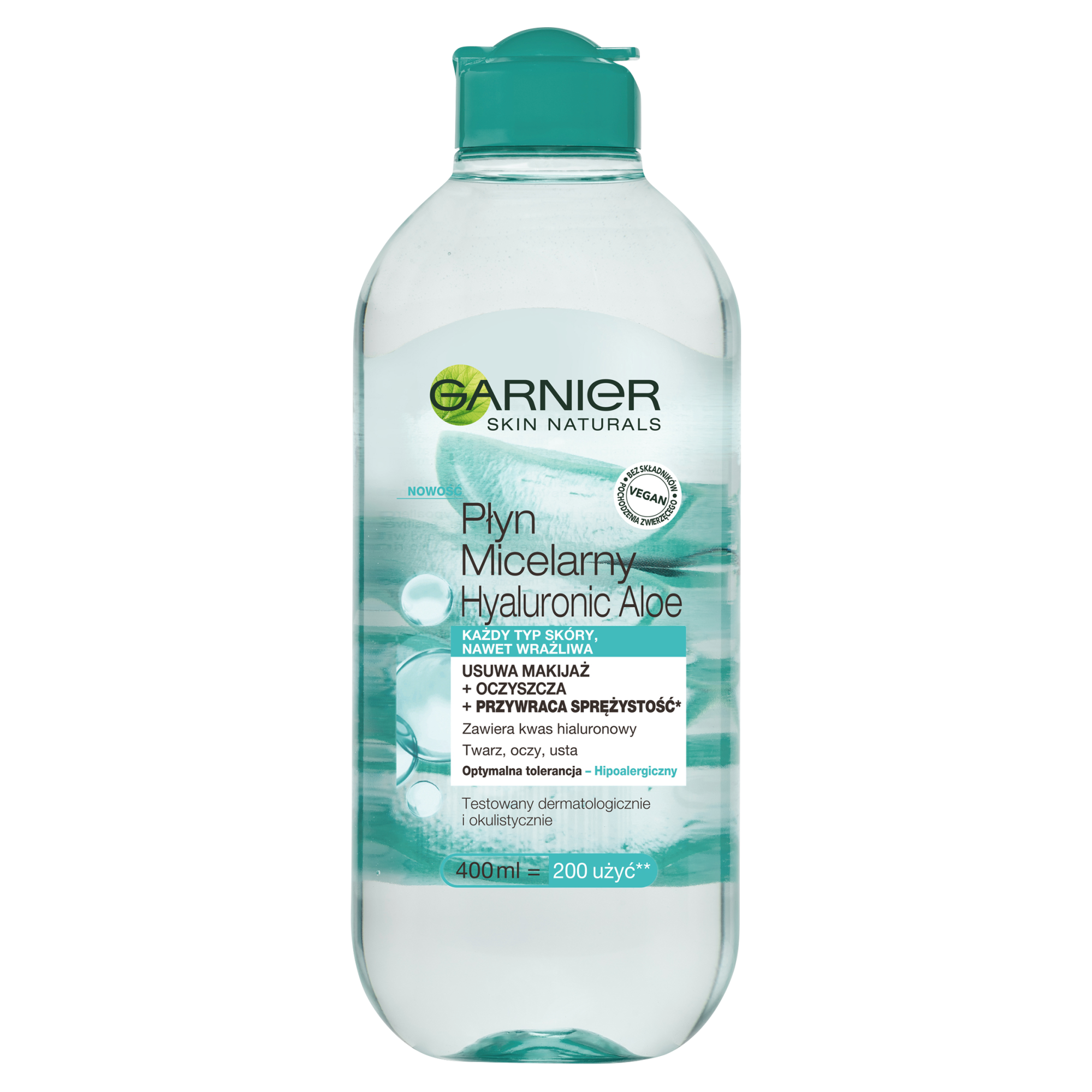 Garnier Skin Naturals Hyaluronic Aloe Płyn micelarny - 400 ml - cena, opnie, skład zdjęcie