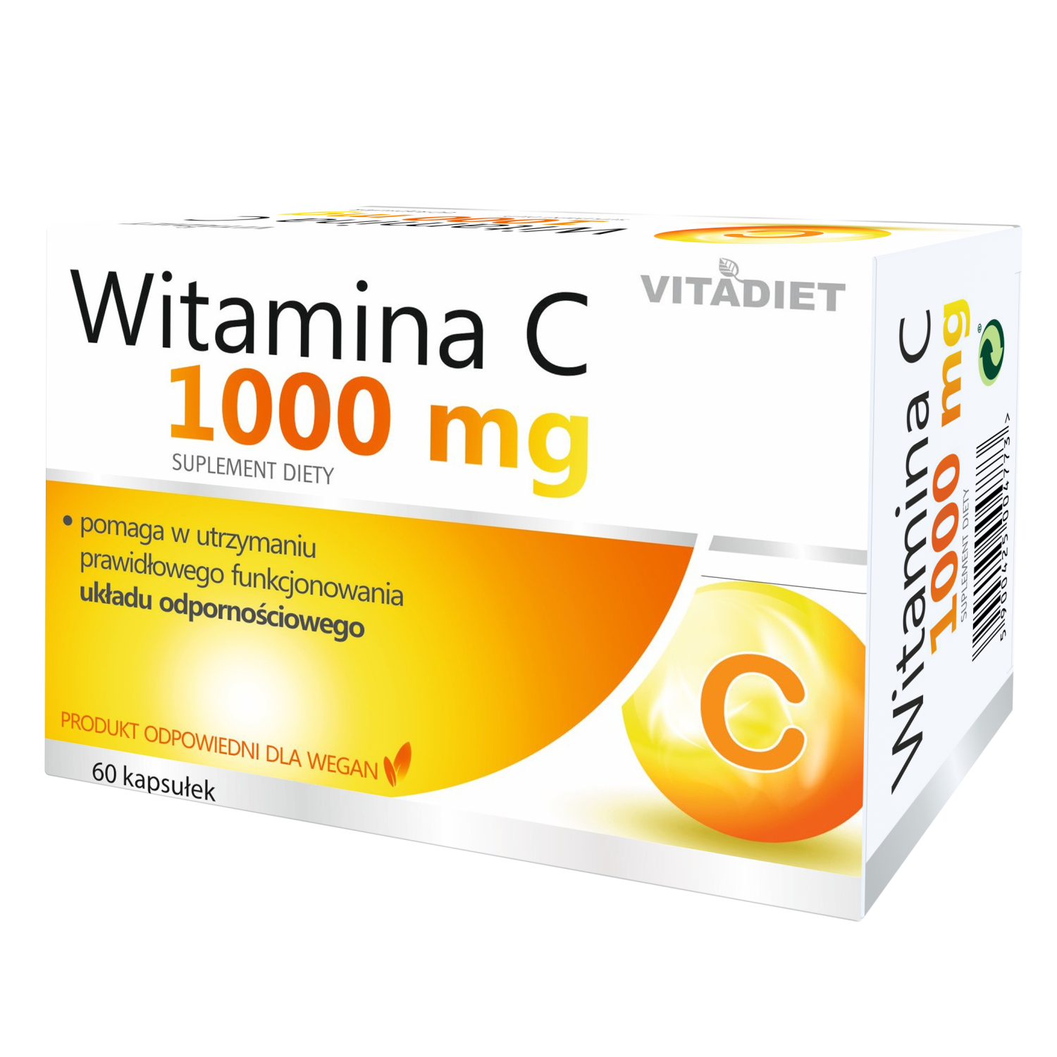 Vitadiet, Witamina C 1000 mg, kapsułki, 60  sztuk