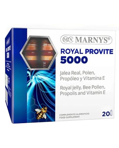 Marnys Royal Provite 5000 w okresach wzmożonej atywności fizycznej, 20 fiolek cena, opinie, właściwości zdjęcie