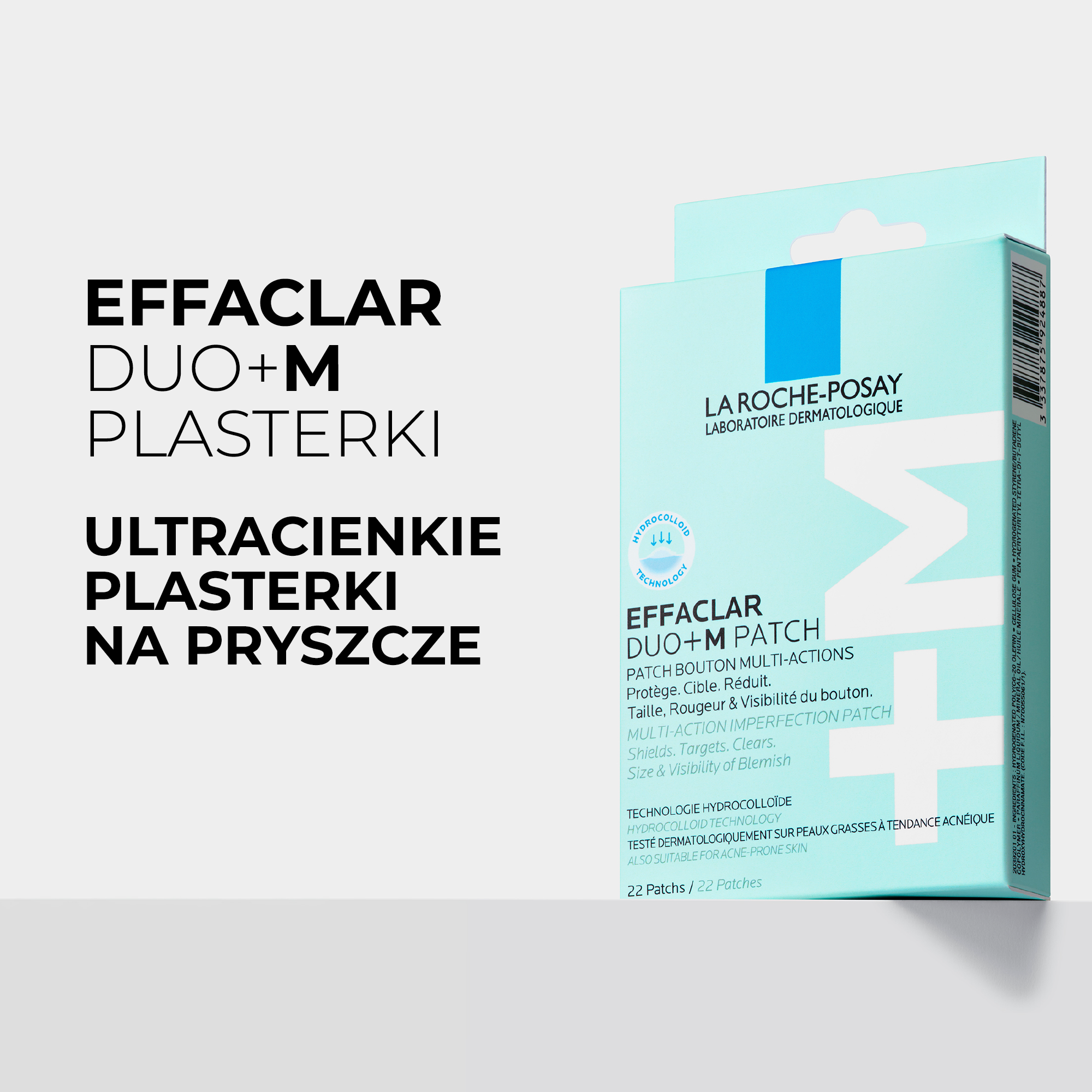 La Roche-Posay, Effaclar Duo+M, Plasterki na wypryski, 22 sztuki