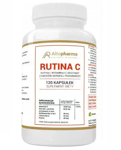Altopharma Rutyna C 1000 mg 120 kapsułek zdjęcie