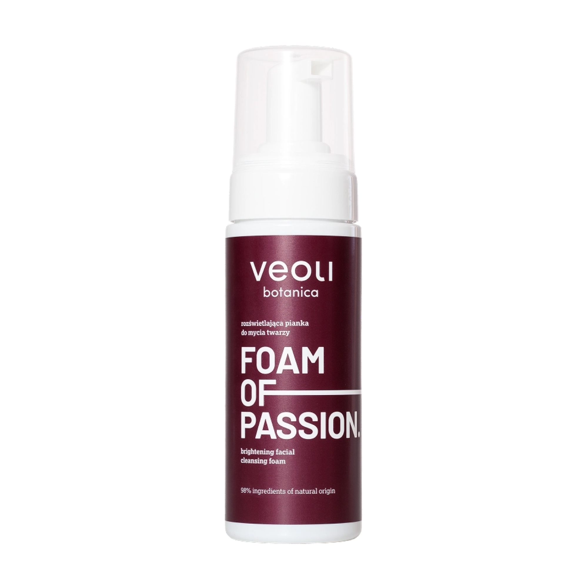 Veoli Botanica Foam Of Passion Rozświetlajca pianka do mycia twarzy, 150 ml zdjęcie