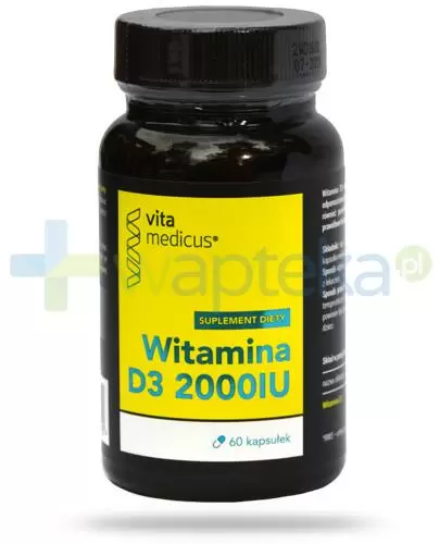 VitaMedicus witamina D3 2000UI 60 kapsułek zdjęcie