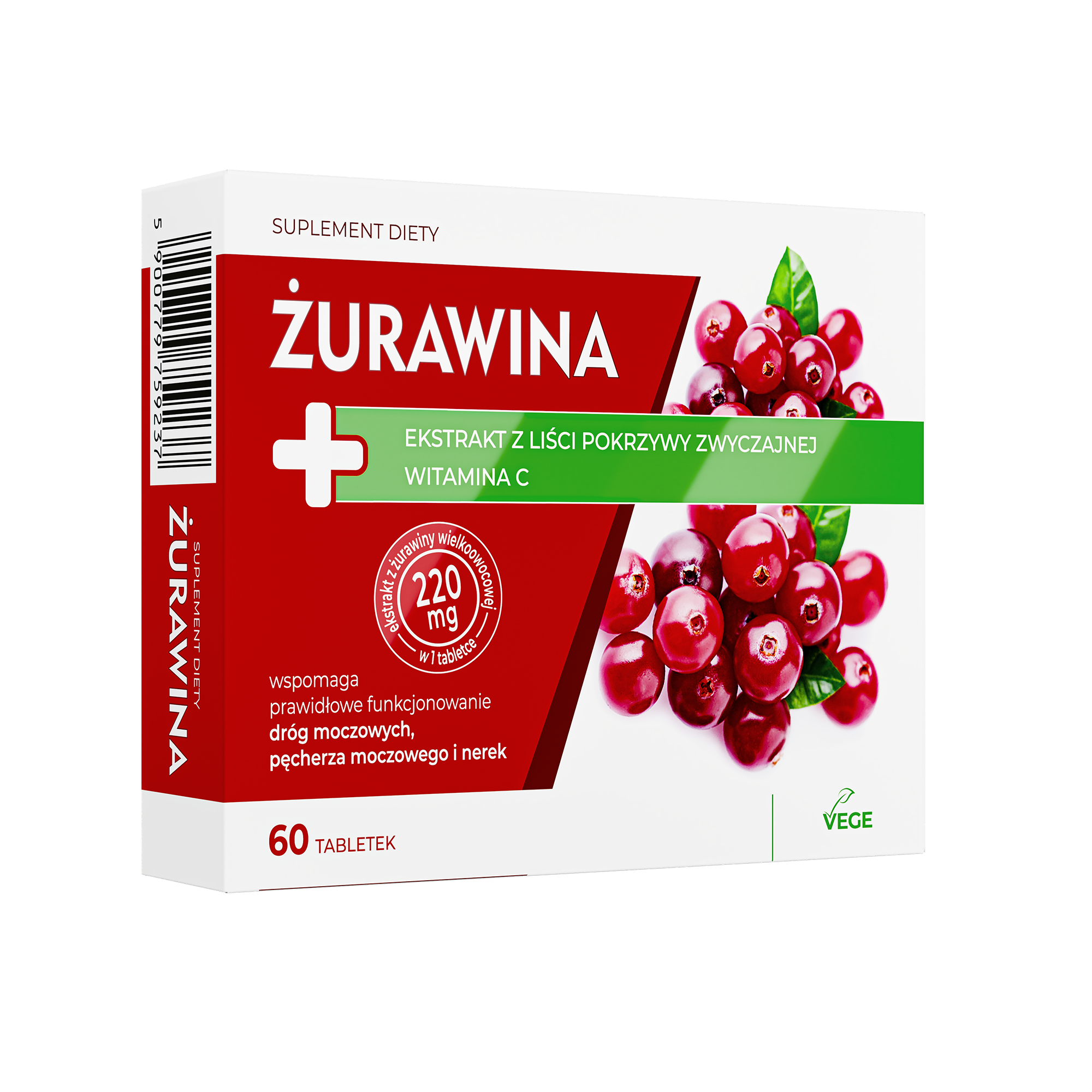 Żurawina, 60 tabletek