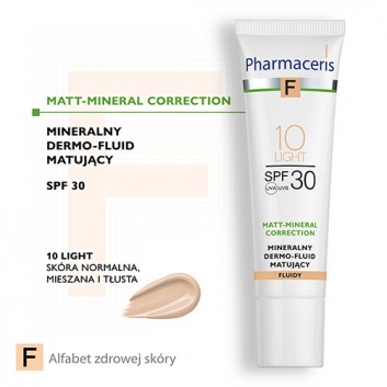 Pharmaceris F mineralny dermo-fluid matujący 10 Light SPF 30 30 ml
