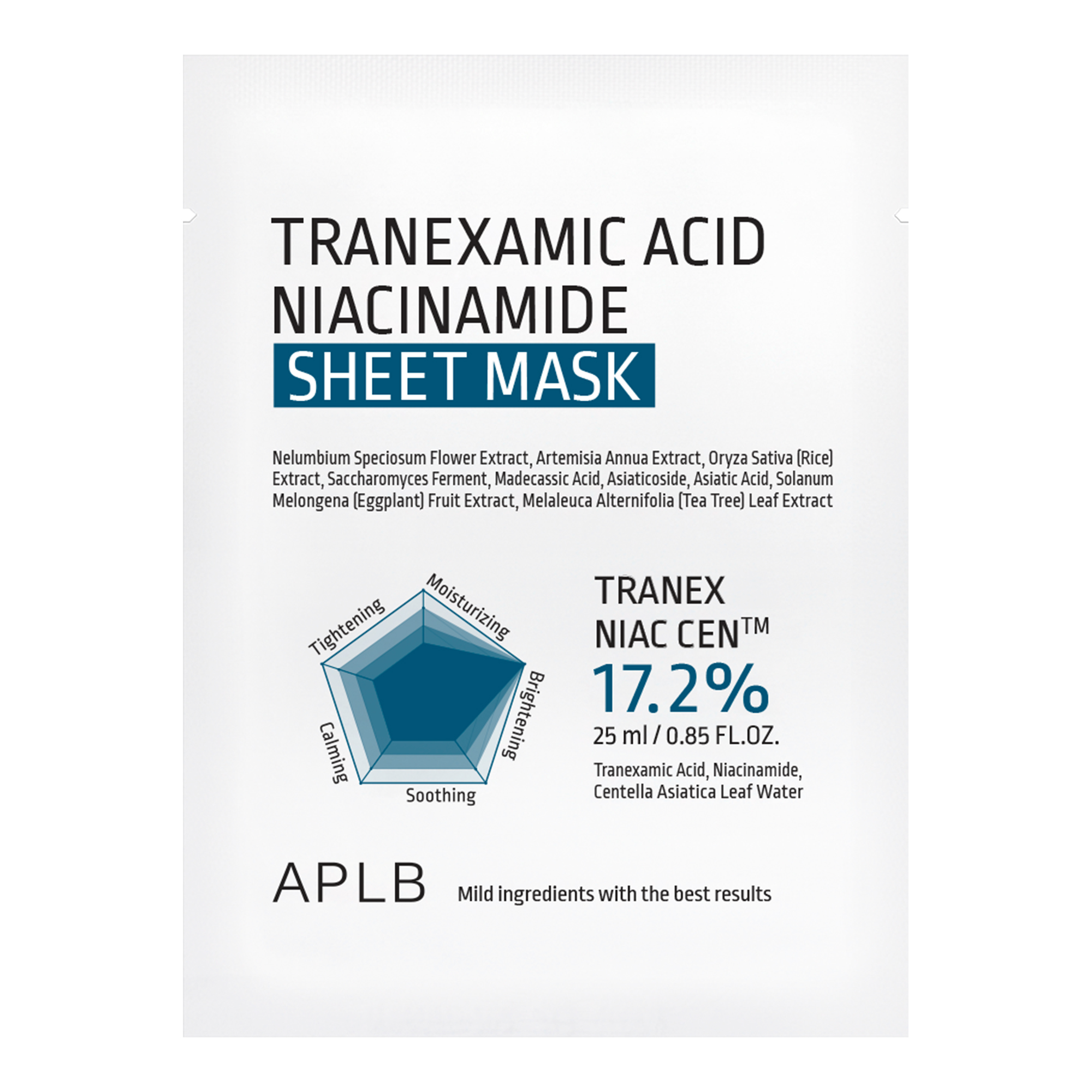 APLB Maska w płachcie Tranexamic Acid + Niacynamid, 25 ml zdjęcie