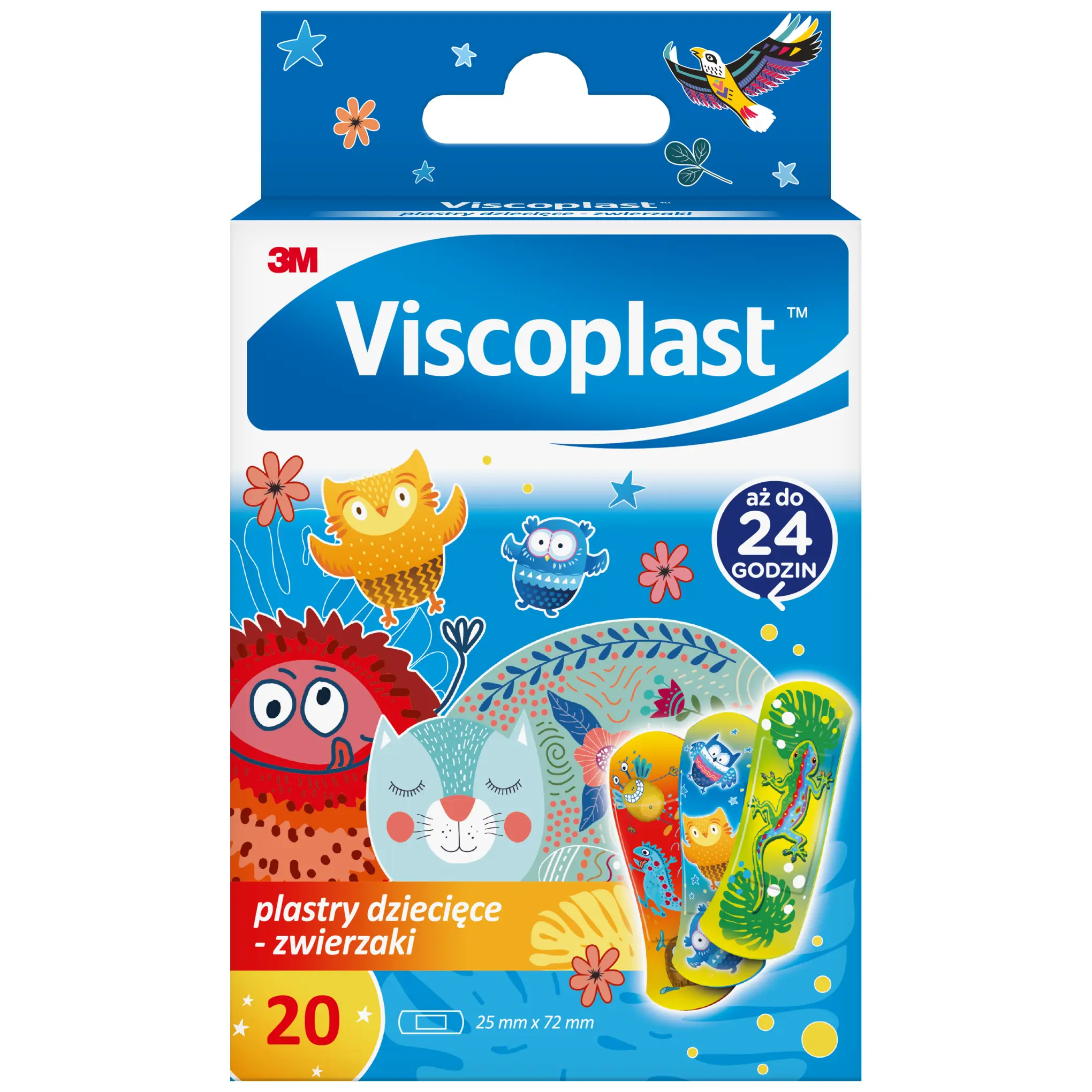 Viscoplast Zwierzaki Plastry dla dzieci, 20 sztuk zdjęcie