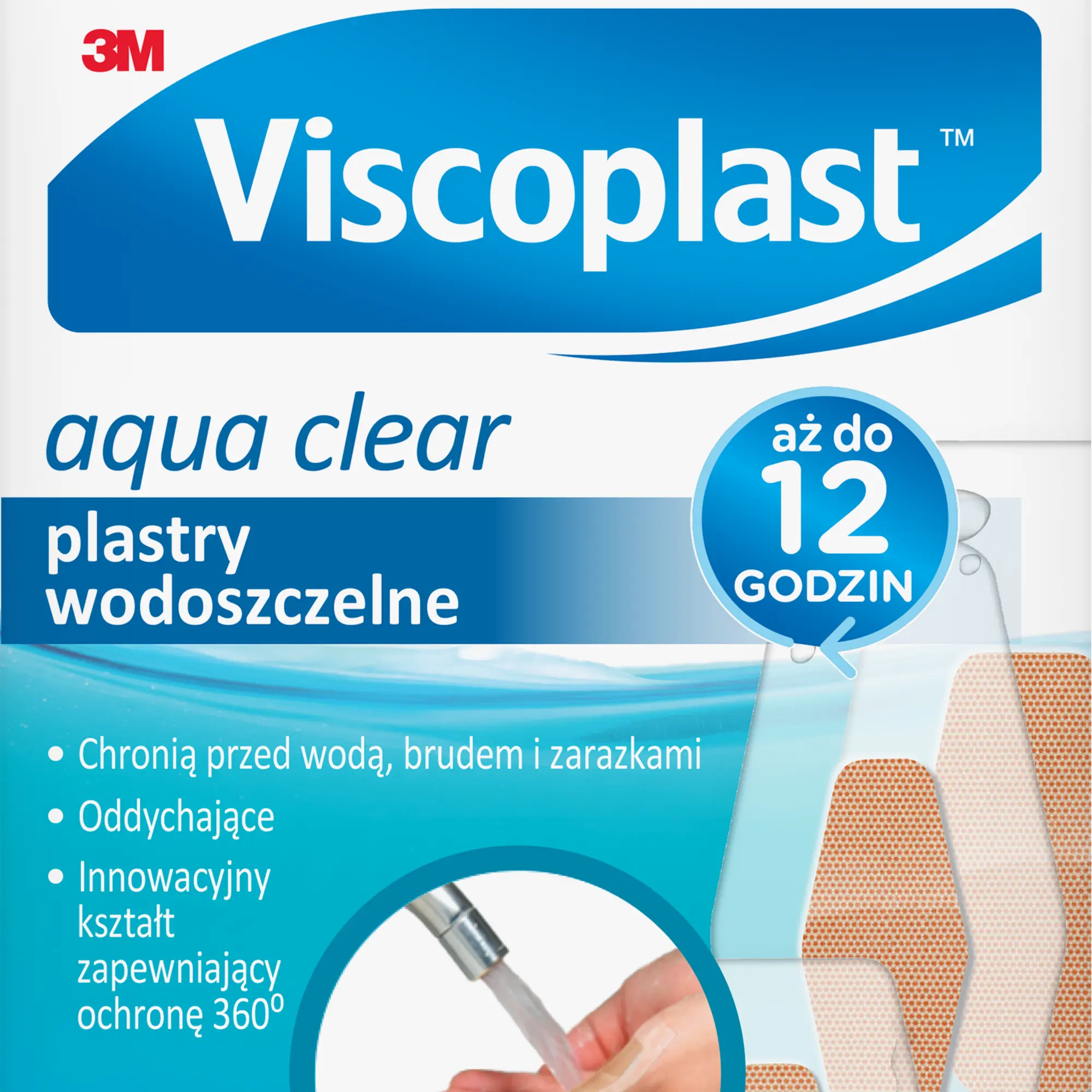 Viscoplast Aqua Clear plastry wodoszczelne 14 sztuk zdjęcie