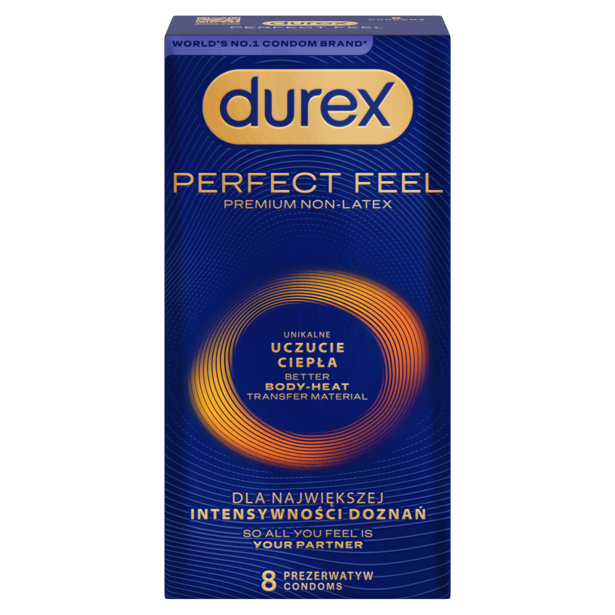 Durex Perfect Feel, prezerwatywy, 8 sztuk zdjęcie