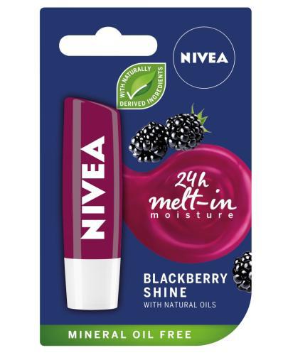 Nivea Blackberry Shine pielęgnująca pomadka do ust 4,8 g zdjęcie