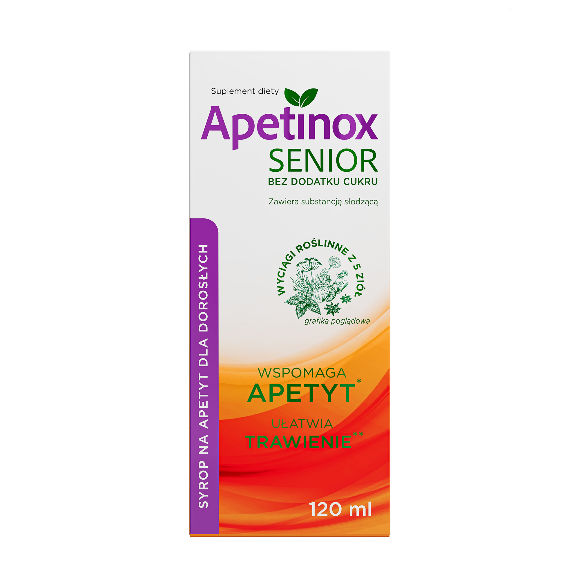 Apetinox Senior bez dodatku cukru, 120 ml zdjęcie