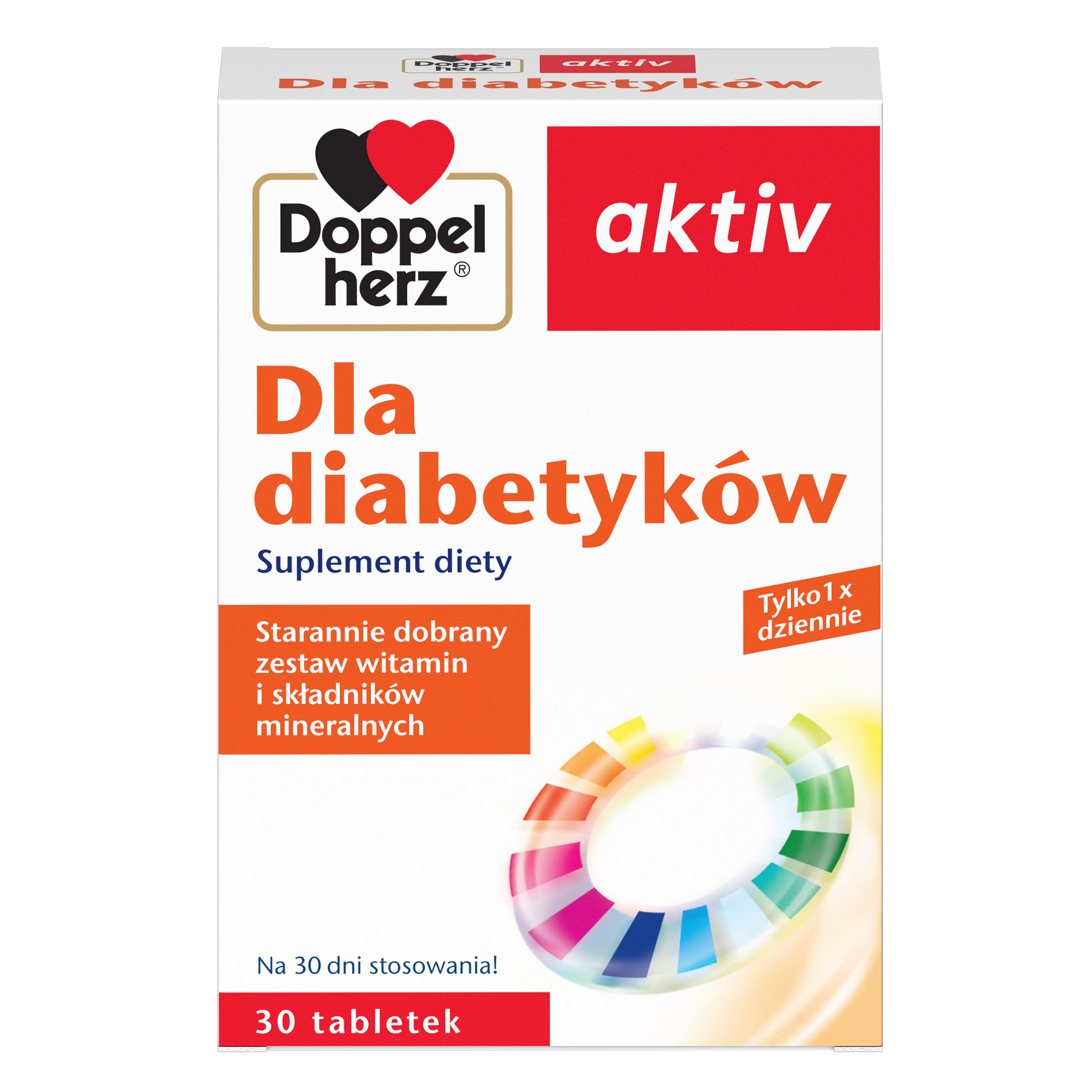 DOPPELHERZ AKTIV Dla diabetyków - 30 tabl. zdjęcie
