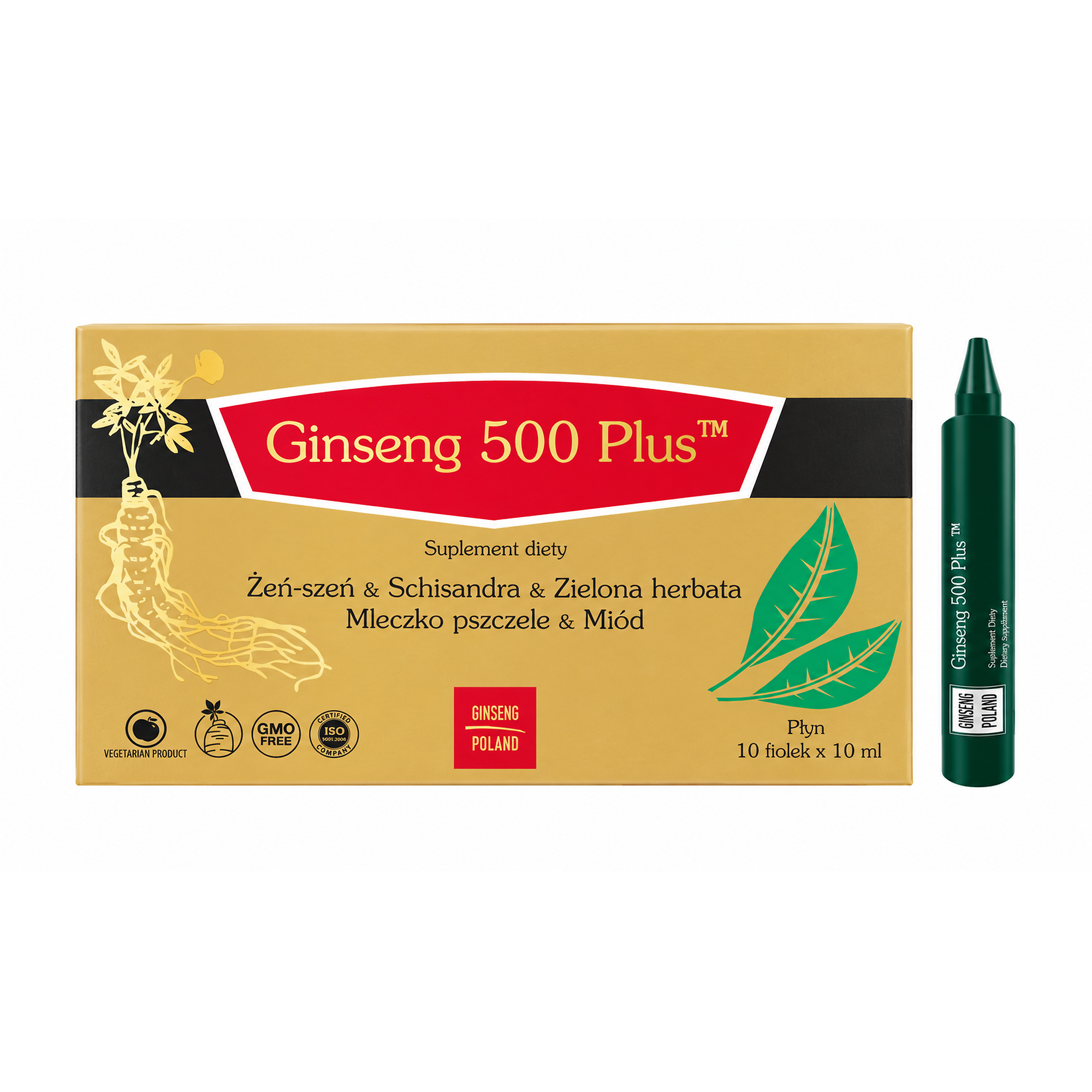 Ginseng 500 Plus płyn, 10 x 10 ml zdjęcie