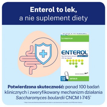 Enterol 250 mg 10 kapsułek