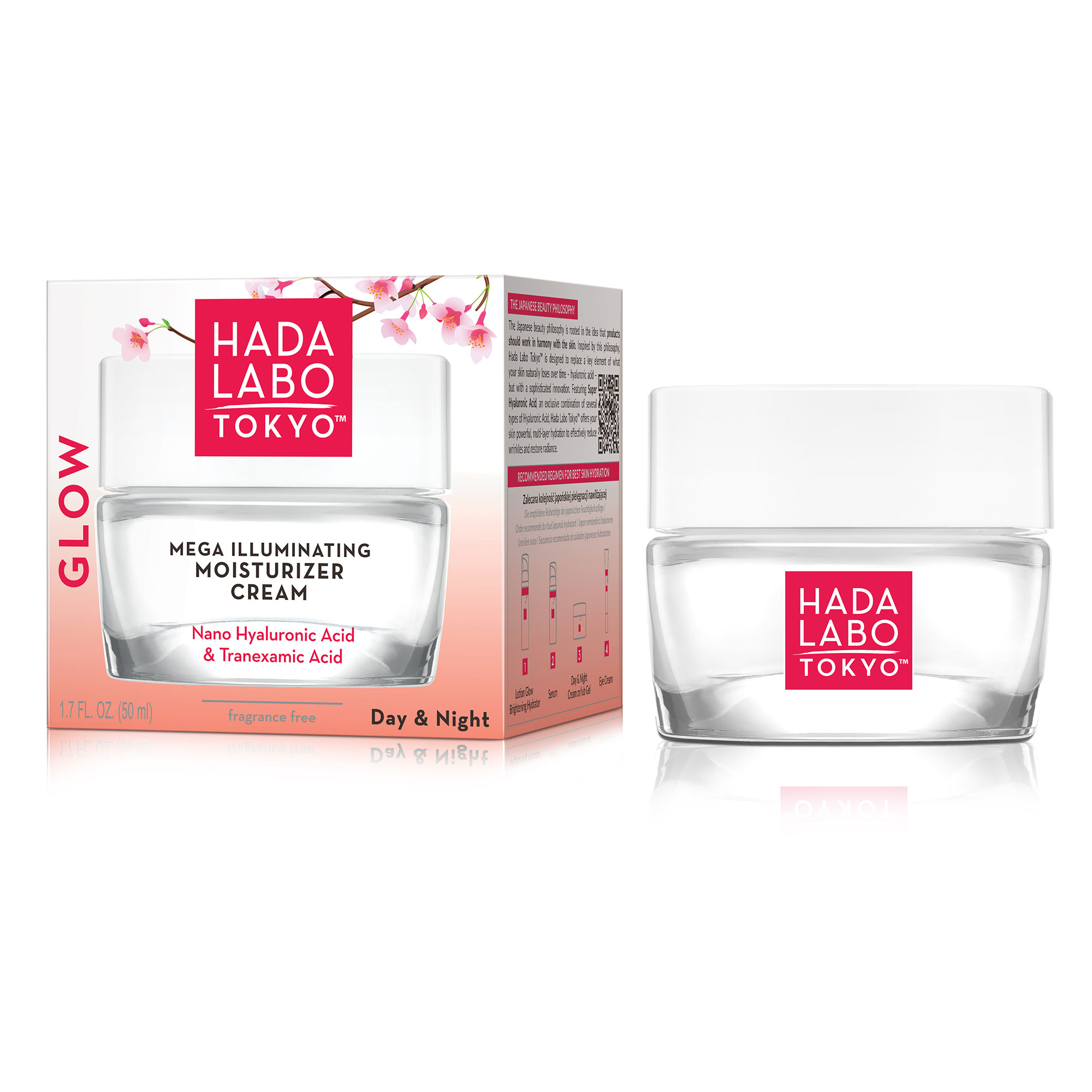 Hada Labo Tokyo, Illuminating Moisturizer Cream Day And Night Int, krem nawilżający, 50 ml zdjęcie