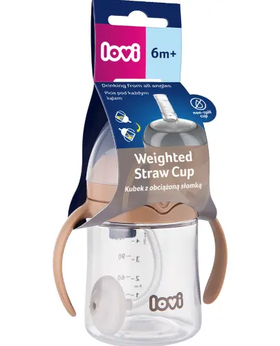Lovi Pierwszy kubek z obciążoną słomką 150 ml 6 m+ [35/363] 1 sztuka zdjęcie