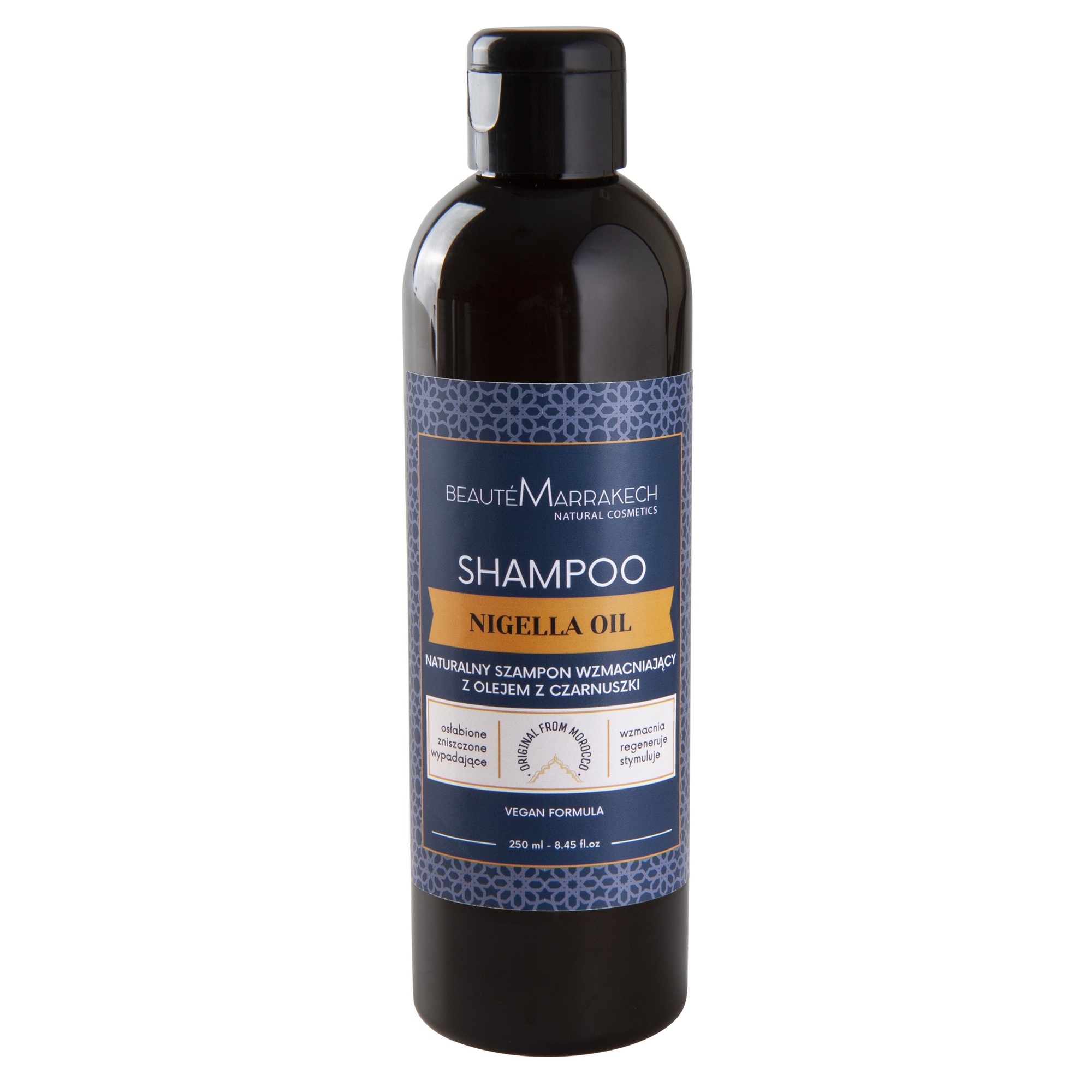 Beaute Marrakech Szampon z olejem z czarnuszki przeciwłupieżowy na problemy skórne 100% Naturalny - 250 ml  zdjęcie
