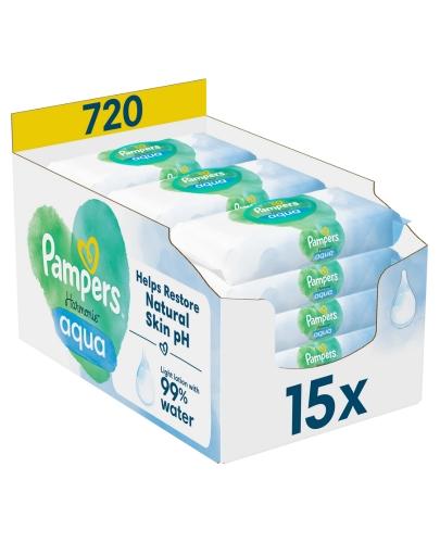 Pampers Harmonie Aqua Chusteczki 15 x 48 sztuk zdjęcie