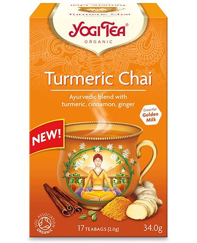Yogi Tea Organic TURMERIC CHAI Złoty Czaj z kurkumą BIO - 17 sasz. - cena, opinie, stosowanie zdjęcie