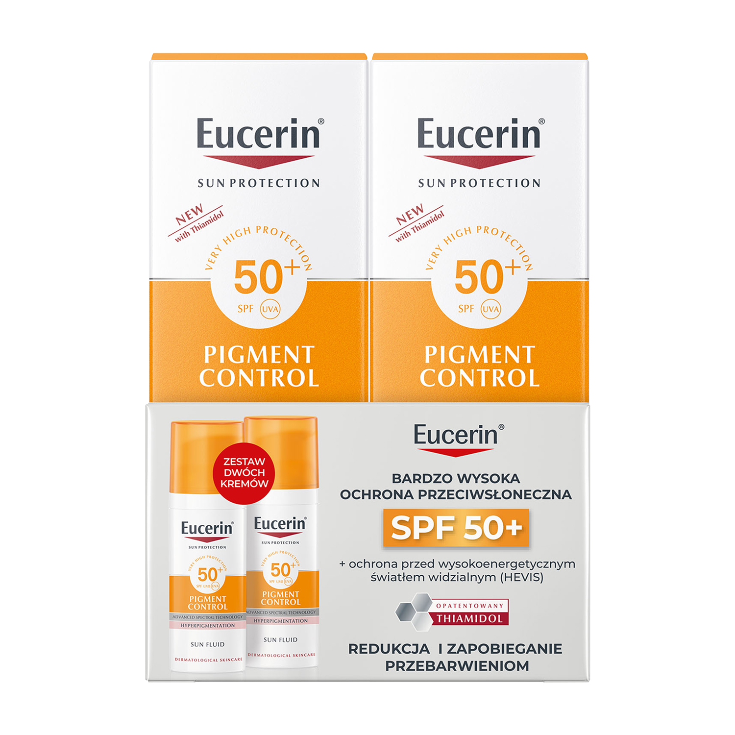 Eucerin Sun Protection Pigment Control, Zestaw ochrona przeciwsłoneczna SPF 50+, 1 sztuka zdjęcie