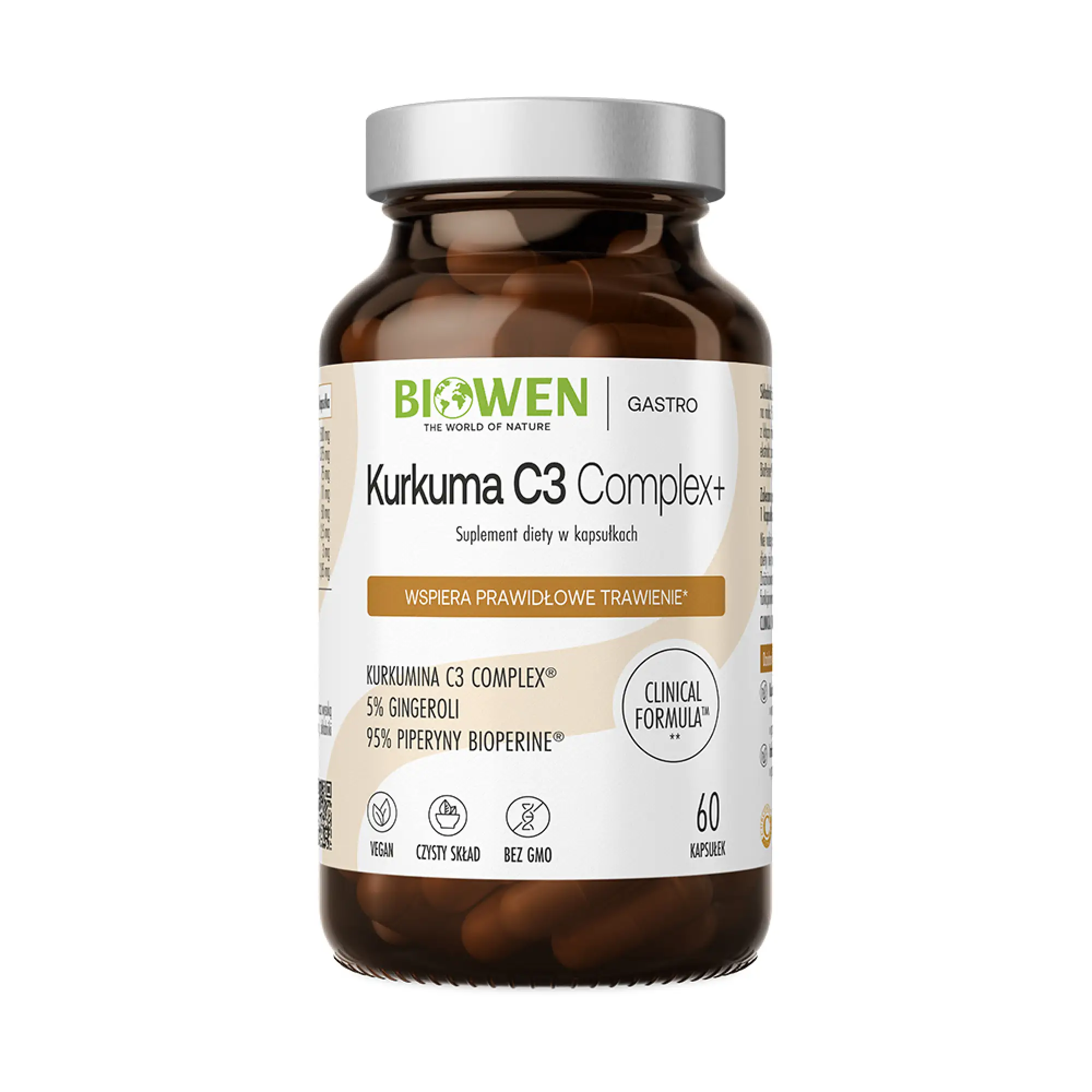 Biowen, Kurkuma C3 Complex+, kapsułki, 60 sztuk zdjęcie