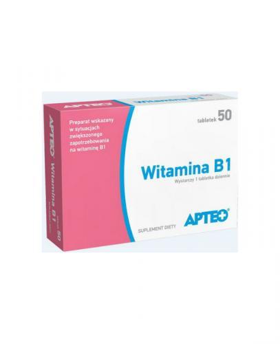 APTEO Witamina B1 - 50 tabl. - cena, opinie, właściwości zdjęcie