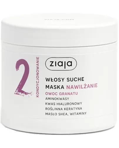 Ziaja Nawilżanie Owoc Granatu, maska włosy suche, 350 ml zdjęcie