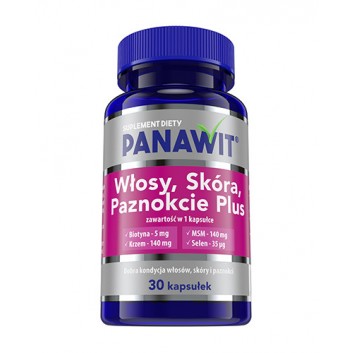 Panawit Włosy Skóra Paznokcie Plus 30 kapsułek