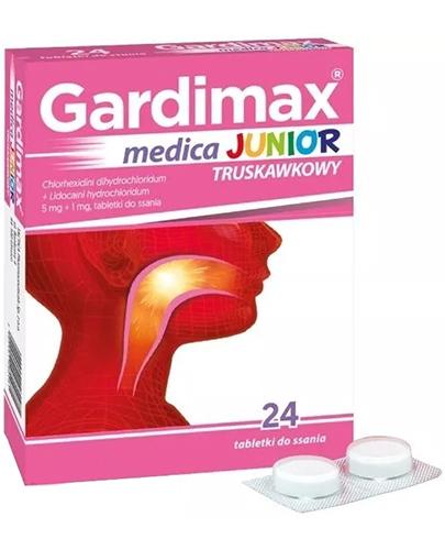 Gardimax Medica Junior truskawkowy, 24 tabletki do ssania zdjęcie