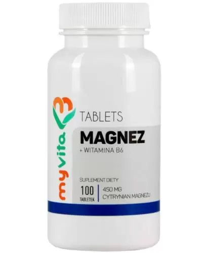 MyVita Magnez + witamina B6 100 tabletek zdjęcie