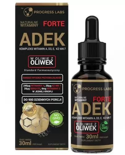 Progress Labs Witamina ADEK Forte Complex w kroplach 30 ml zdjęcie