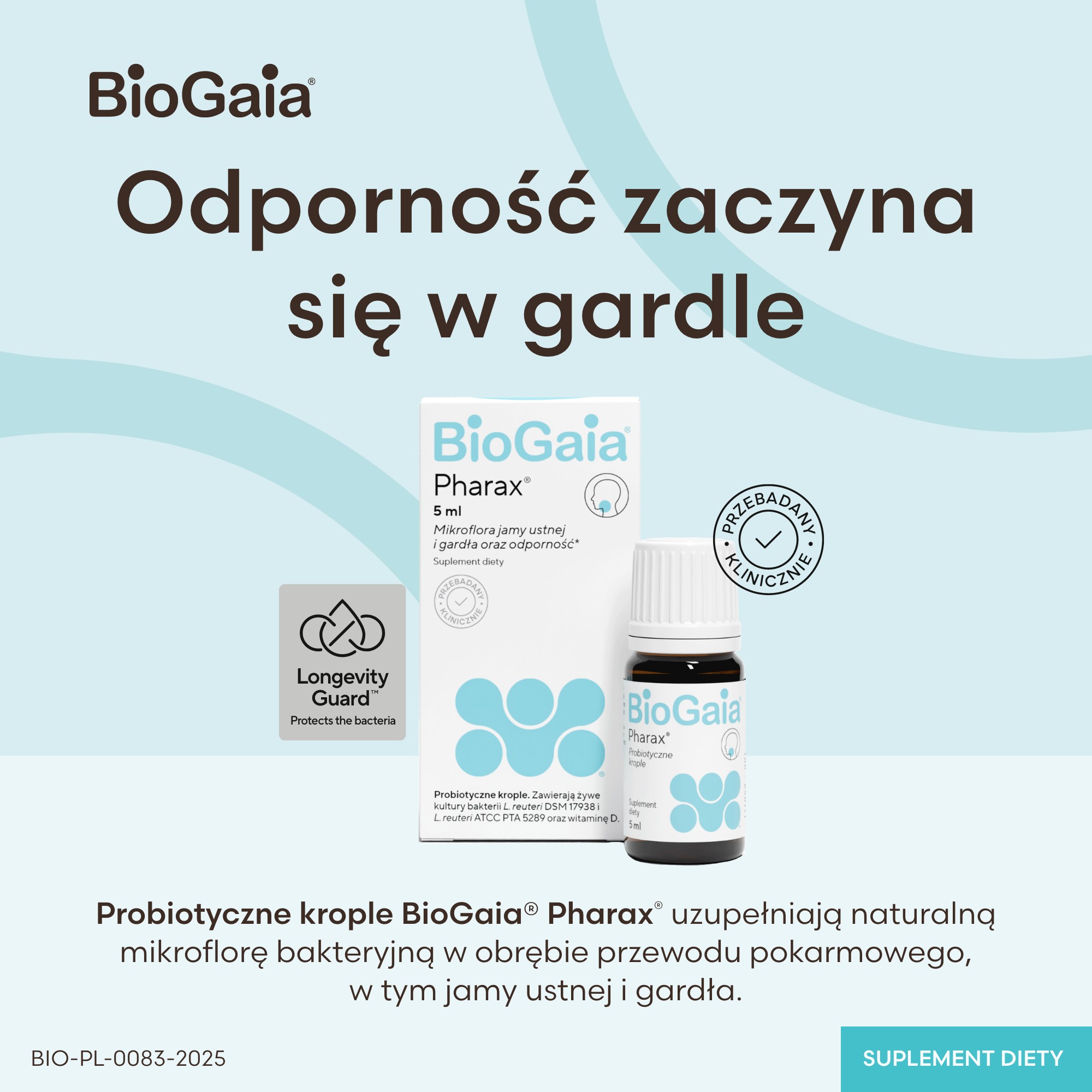 Biogaia Pharax, krople, 5 ml