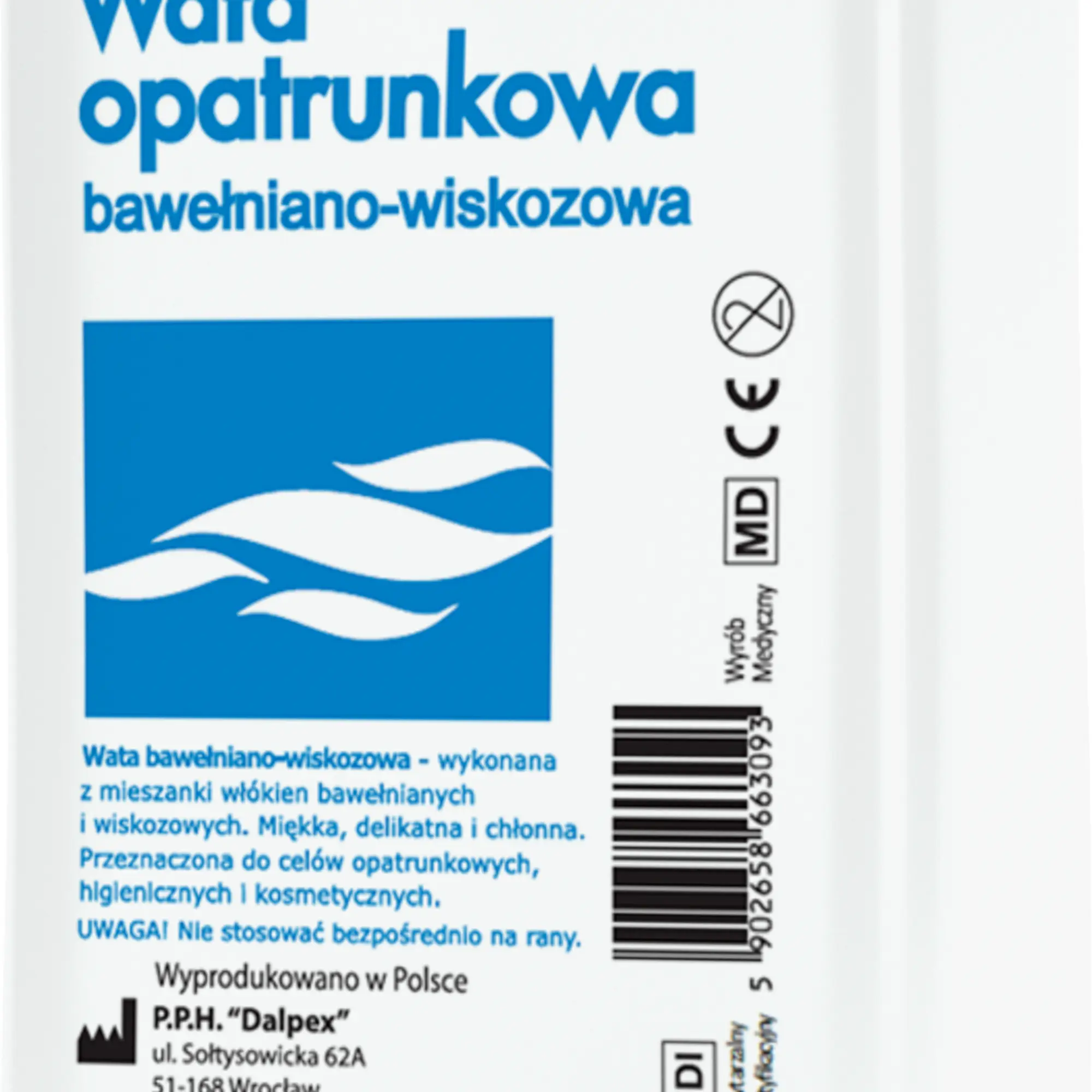Viscoplast, Wata opatrunkowa bawełniano-wiskozowa, 200 g