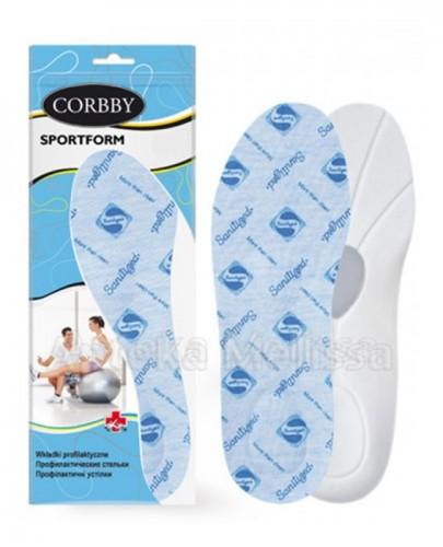 CORBBY SPORTFORM Profilowane wkładki z pianki poliuretanowej do butów sportowych 41/42 - 1 para  zdjęcie