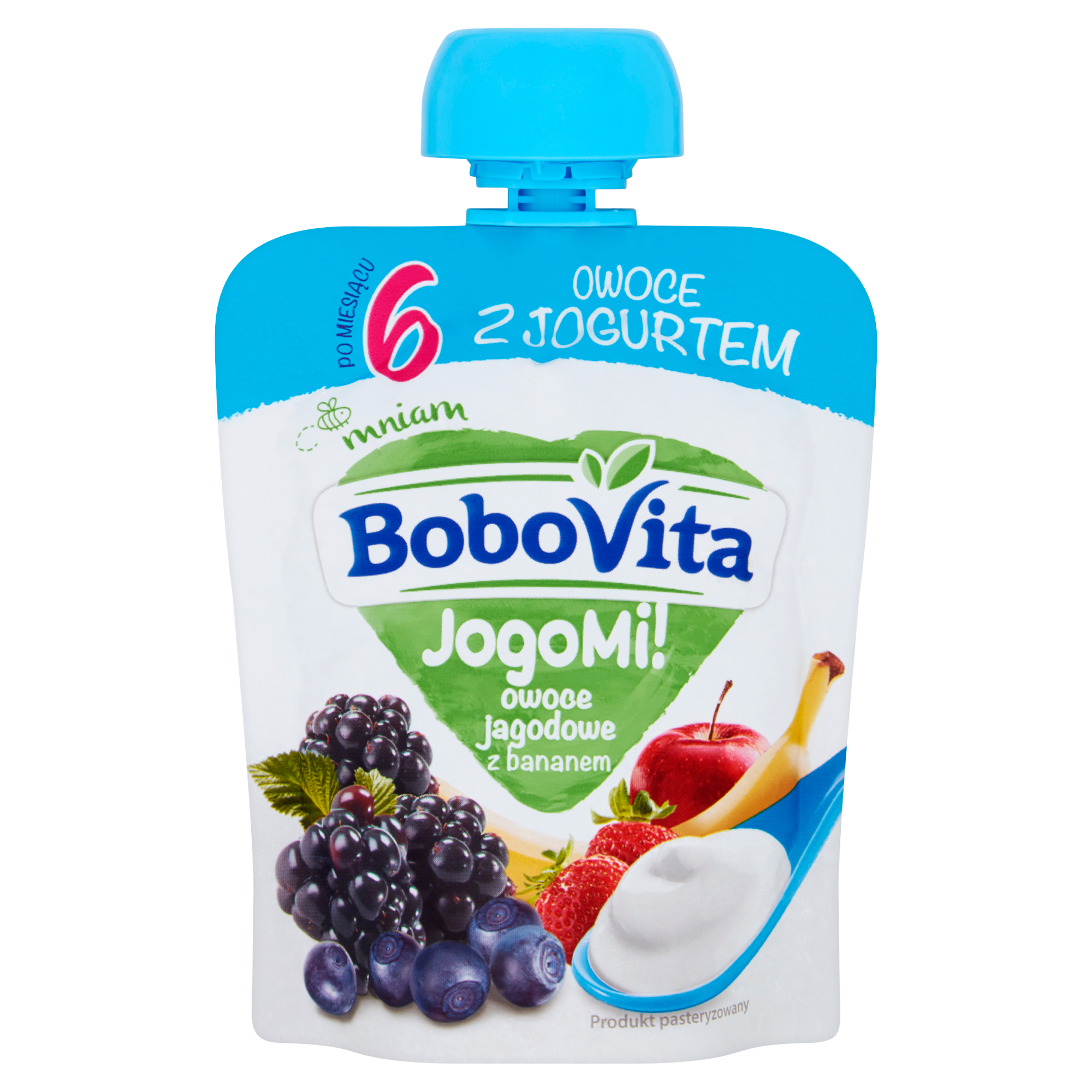 BOBOVITA JOGOMI! Deserek owocowo-mleczny, owoce jagodowe z bananem - 80 g zdjęcie