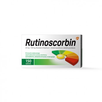 Rutinoscorbin, tabletki powlekane, 150 sztuk