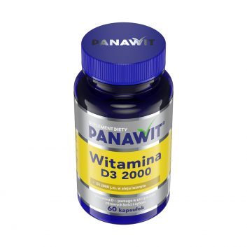 PANAWIT Witamina D3 2000 j.m., 60 kapsułek