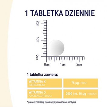 Naturell Witamina D3 + K2 MK-7, 60 tabletek do ssania