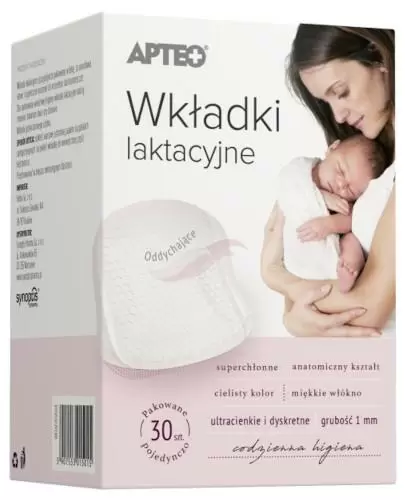Apteo wkładki laktacyjne 30 sztuk zdjęcie