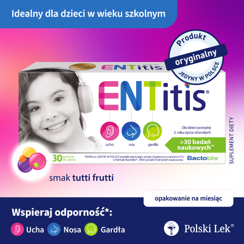 Entitis o smaku tutti frutti 30 pastylek do ssania