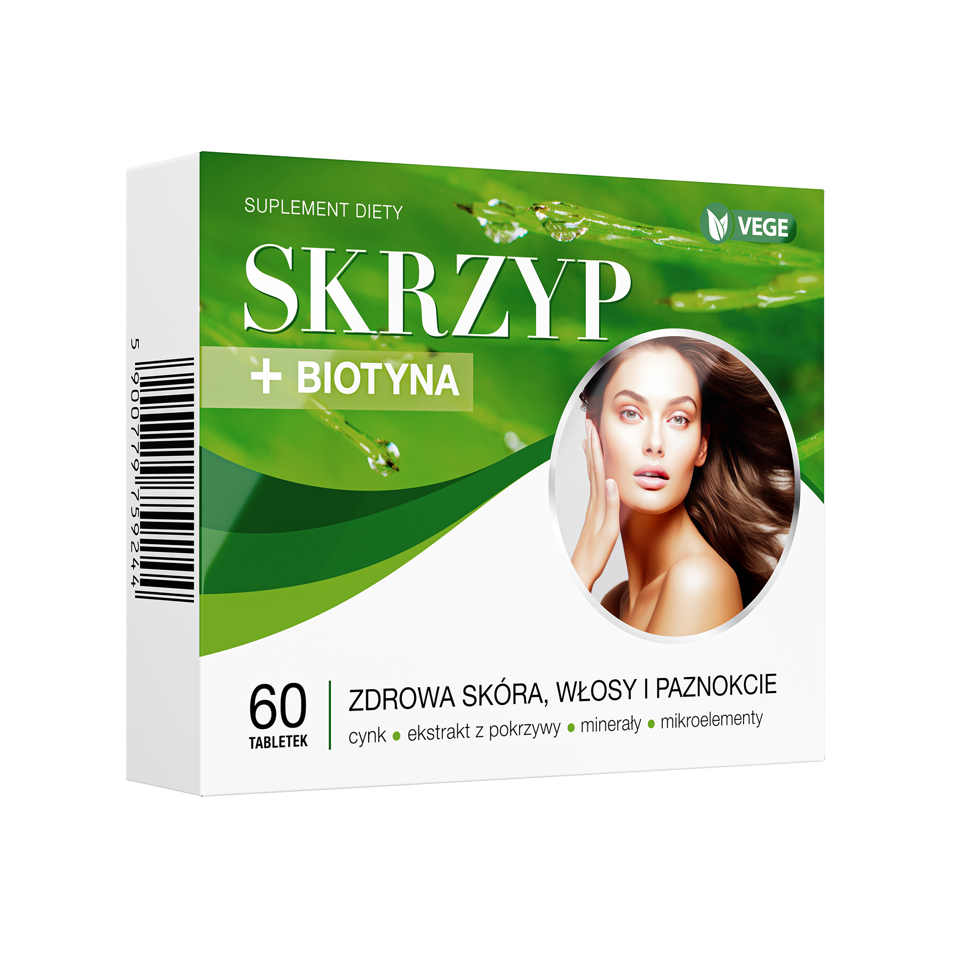 Skrzyp + Biotyna, 60 tabletek