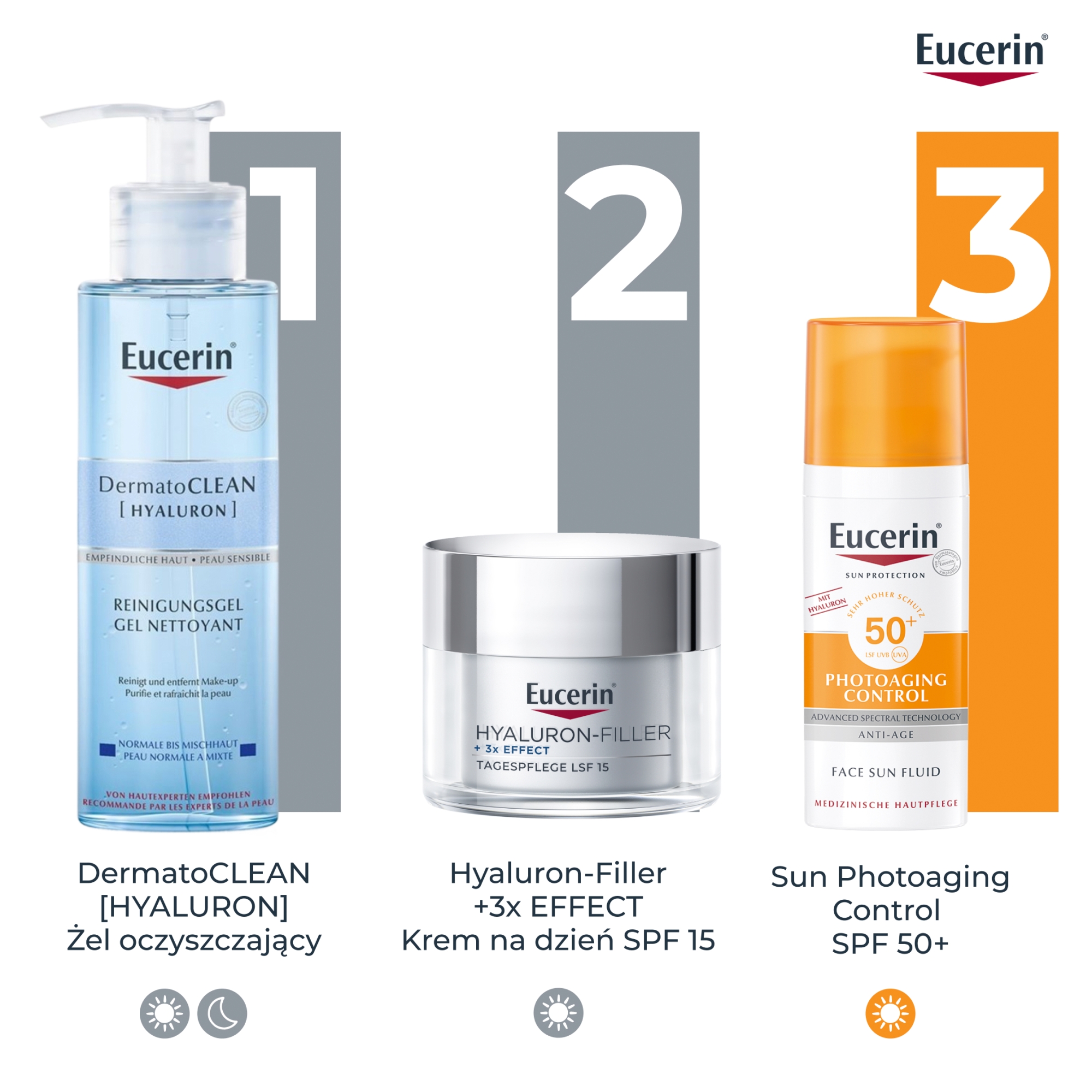 Eucerin Hyaluron-Filler krem na dzień SPF15 z Kwasem Hialuronowym do skóry suchej przeciwzmarszczkowy, refill, 50 ml